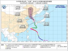 台风“卡努”即将在韩国南部沿海登陆 “兰恩”强度逐渐加强